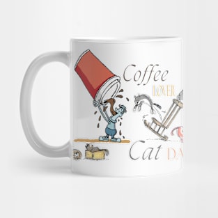 Coffee Lover Cat Dad Mug